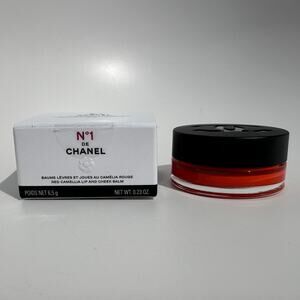 N°1 de Chanel Red Camellia Lip and Cheek Balm New in Box 6.5g #7 Vibrant Coral